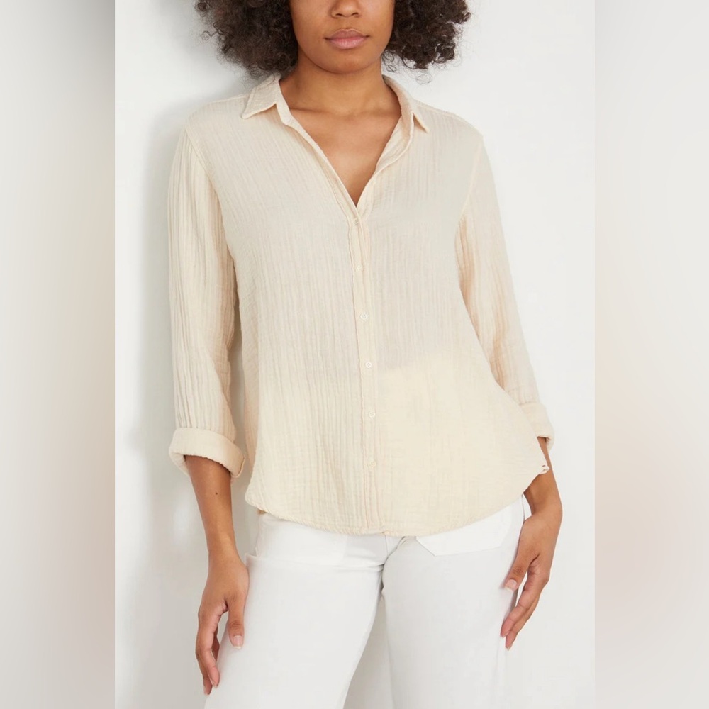 NWOT‎ XIRENA Scout Shirt in Oysterette Size Medium